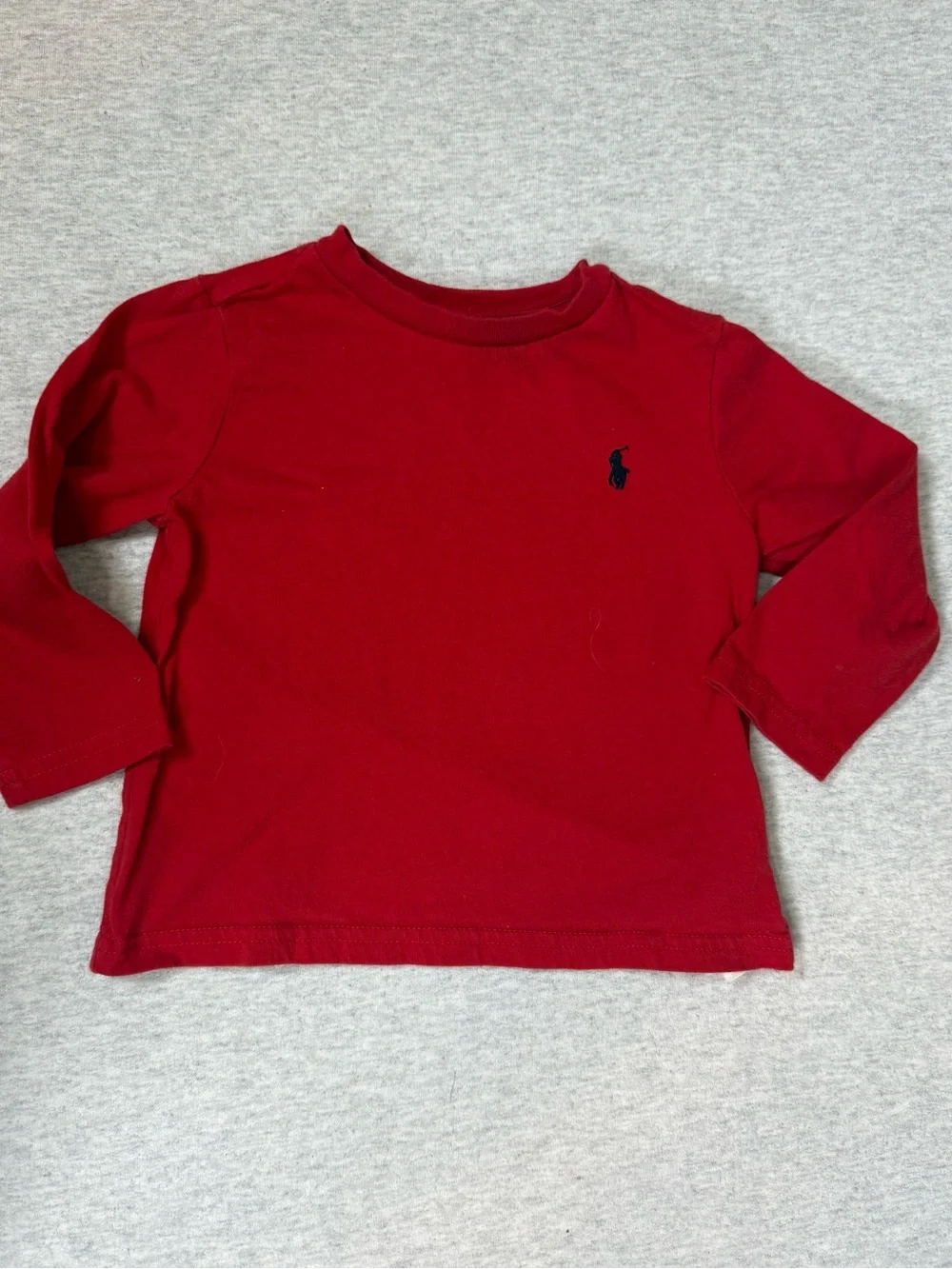 Polo Ralph Lauren Long Sleeve Pony T-Shirt Red- 18 Months